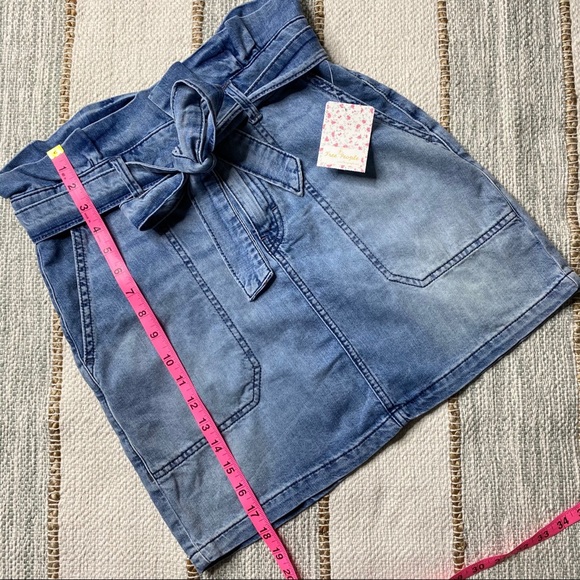 Free People Splendor In The Grass Denim Mini Skirt - Picture 3 of 8